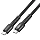 Кабель XON SmartCable Type-C - Type-C PD 65W 1м MaxCharge (SC202C6W1B 3555) Чорний - зображення 2