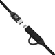 Кабель XON SmartCable Type-C - Type-C/Lightning PD 60W 1м MultiLink Черный (SC42CL6W2B 531) - изображение 3