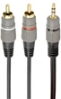 Аудио-кабель Cablexpert 2xRCA - 3.5 мм (M/M) 2.5 м черный (CCA-352-2.5M) - изображение 1