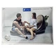 Надувное велюровое кресло диван с пуфом AIR SOFA с насосом для отдыха Коричневый GS-0910 - изображение 8