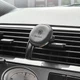 Автомобільний тримач Baseus Magnetic Air Vent Car Mount With Cable Clip black - зображення 6