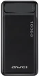 Портативное зарядное Power Bank AWEI P5K Черный 10000 mah (SH7712292) - изображение 2