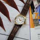 Женские часы Casio LTP-V006GL-7BUDF Белые с золотистым/коричневым - изображение 5