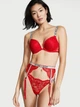Пояс для чулков Victoria's Secret со стразами красный (XS-S) - изображение 4