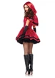Костюм червоної шапочки Leg Avenue Gothic Red Riding Hood XL сукня та накидка SO9125 Multicolor - зображення 8