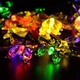 Гирлянда уличная НА СОЛНЕЧНОЙ БАТАРЕЕ Бабочки 6.5м 30 LED DL мульти 7G-F-7859 - изображение 4