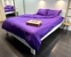 Постільна білизна LARA сатин-страйп LUX violet d13226е180 з простирадлом на резинці 180х200х25 євро - зображення 3