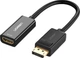 Адаптер Ugreen MM137 DP to HDMI Female Converter Black 4Kх2K@60Hz Black (UGR-70694) - изображение 1