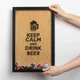 Рамка-копилка для пивных крышек "Keep calm and drink beer" PN0607 - изображение 2