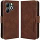 Чохол-книжка з кишеньками Deexe Wallet Stand для Infinix Smart 8 - Brown - зображення 1