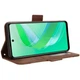 Чохол-книжка з кишеньками Deexe Wallet Stand для Infinix Smart 8 - Brown - зображення 4