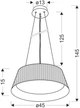 Люстра Candellux UMBRIA 1х24 LED (31-24176) для кухни, спальни, прихожей - изображение 3