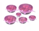 Силиконовые универсальные крышки для посуды Silicone Sealing Lids набор 6 штук розовые - изображение 5