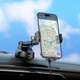 Автомобильный держатель с функцией беспроводной зарядки Hoco HW5 Journey wireless fast charging car holder Черный - изображение 7