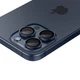 Захисне скло Spigen для камери iPhone 15 Pro | 15 Pro Max | 14 Pro | 14 Pro Max Optik.TR "EZ FIT" (2 pack) Titanium (AGL07164) - зображення 5