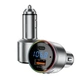 FM трансмитер + зарядное устройство в авто Proove FM Launcher Maxi Wave 30W (PD+QC3.0) Type-C+USB silver 508830012 NS-FF - изображение 5