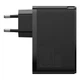 Блок живлення Швидка зарядка Мережевий зарядний пристрій Baseus GaN3 Pro Quick Charger 100W (2 Type-С+ 2 USB ) 1m для iPhone iPad Samsung Lenovo Xiaomi Macbook Black - зображення 1