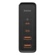 Блок живлення Швидка зарядка Мережевий зарядний пристрій Baseus GaN3 Pro Quick Charger 100W (2 Type-С+ 2 USB ) 1m для iPhone iPad Samsung Lenovo Xiaomi Macbook Black - зображення 9