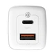 СЗУ Baseus GaN2 Lite Quick Charger 65W (1 Type-C + 1 USB) white CCGAN2L-B02 - зображення 5