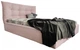 Ліжко Двоспальне Calypso Premium 160 х 190 см Simple З додатковою металевою цільнозварною рамою Рожевий - зображення 2