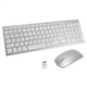 Комплект бездротовий VHG E68, клавіатура + миша, White 2.4G + Bluetooth Dual-mode wireless keyboard - изображение 1