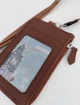 Вертикальний офісний бейдж на стрічці Zipper Brown, бейджик з кишеньками для пропуску, візиток, карток та відділенням на замочку, бейджик на шию, Chansin (74264417) - зображення 5