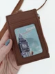 Вертикальний офісний бейдж на стрічці Zipper Brown, бейджик з кишеньками для пропуску, візиток, карток та відділенням на замочку, бейджик на шию, Chansin (74264417) - зображення 6