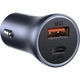 Зарядное устройство Baseus Car Charger USB+USB-C Golden Contactor Pro 40W Dark Gray (YM1085) - изображение 3