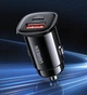 Автомобільний зарядний пристрій для телефона Ugreen 30 W USB-C USB-A PD 3.0 QC 3.0 AFC FCP Black (YM1472) - зображення 1