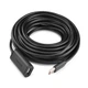 USB-кабель-подовжувач Ugreen USB 2.0 Male to USB Female 480 Мбіт/с 5 м Black (YM1407) - зображення 4
