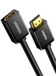 Кабель видео HDMI-удлинитель Ugreen 4K HDMI Extender Male to Female 2 м Black (YM1045) - изображение 1