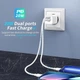 Зарядний пристрій KUULAA 20W USB Type C швидке заряджання 3.0 QC PD USB C USB-C White (YM1347) - зображення 5