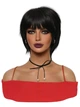 Парик брюнетки короткий Natural Black, термоволокно - изображение 4