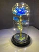 Роза в колбе с LED подсветкой UKC романтический подарок ночник 23 см Синяя - изображение 2
