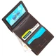 Мужской кожаный кошелек GRANDE PELLE 8х10х1,5 см 000273204 - изображение 4