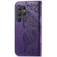 Чехол-книжка с рисунком UniCase Butterfly Pattern для Samsung Galaxy S24 Ultra - Dark Purple - изображение 4