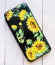 Чехол-книжка с рисунком для Xiaomi Redmi 9A Черный :: Подсолнухи (принт 288) - изображение 2