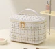 Косметичка органайзер квадратная 21x15x13,5 Бежевая - изображение 1