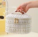 Косметичка органайзер квадратная 21x15x13,5 Бежевая - изображение 2