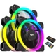 Комплект вентиляторів DARKFLASH DR11 3IN1 black 120mm 6PIN ARGB, контролер, пульт, Чорний - зображення 1