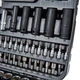 Набор торцевых головок 1/4″ и 1/2″ 111 предметов Vitals Master Impact + Superlock (29-56-186169) - изображение 2
