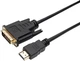 Кабель Dynamode HDMI male - DVI (24+1) male 1.8 м (DM-CL-HDMI-DVI-1.8M) - изображение 1