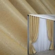 Комплект готовых штор VR-Textil Лен рогожка № 1346ш Золотистый 100х300см 2 шт (31-576) - изображение 1