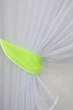 Кухонный комплект VR-Textil № 062к шторка с ламбрекеном ярко-лимонный с белым 150х170 см (52-0397) - изображение 3
