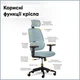 Крісло Mealux Leo Air Grey / Blue (Y-543 KBGL) - зображення 3
