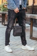 Сумка шкіряна через плече Tiding Bag IT-73302 Чорний 17 х 21 х 5 см - зображення 7