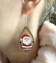 Серьги деревянные Санта (основание американский орех) - изображение 4