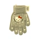 Перчатки детские с начесом Hello Kitty 5-7 года осень серый - изображение 4