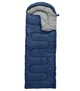 Спальный мешок зимний (спальник) одеяло с капюшоном E-Tac Winter Navy Blue Справа (R) UKC - изображение 1
