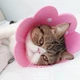 Воротник-ошейник "для заживления ран" для собак и кошек Pink Flower Size S - изображение 7